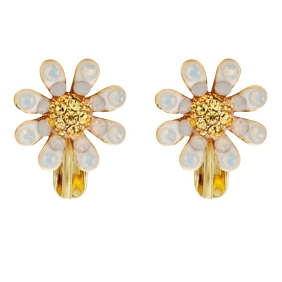 KATE SPADE • Dazzling Daisies Clip On Earrings - Picture 1 of 3